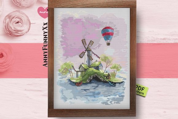 Download Windmill Cross Stitch Pattern PDF - Premium Resources