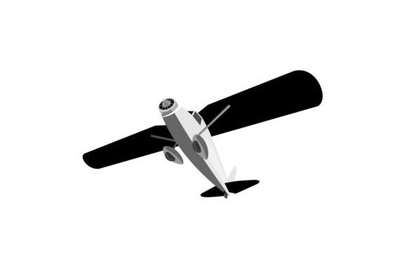 Download Propeller Airplane Flying Overhead EPS - Overhead Collection