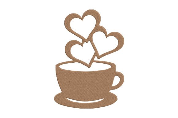 Download Coffee Love Embroidery Design - Premium Resources