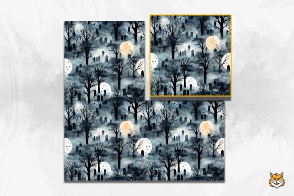 Download Full Moon Overhead Seamless Pattern 5 - Overhead Collection